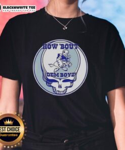 Top NFL Dallas Cowboys Grateful Dead Stealie ladies tee featuring vibrant graphics and a comfortable fit for fans.