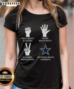 Dallas Cowboys football logo on a stylish ladies tee, perfect for fans showcasing team spirit and style.