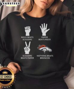 Alt Text: Cozy Denver Broncos football logo sweatshirt, perfect for fans showcasing team spirit and style.