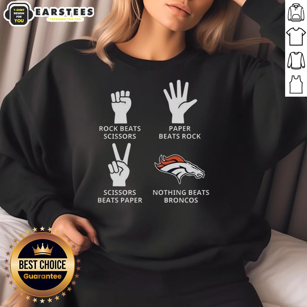 top-nothing-beats-denver-broncos-football-logo-sweatshirt Alt Text: Cozy Denver Broncos football logo sweatshirt, perfect for fans showcasing team spirit and style.