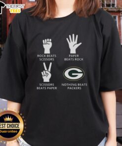 Green Bay Packers football logo on a stylish ladies tee, perfect for fans supporting their favorite team.