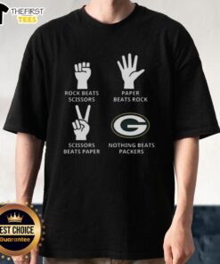 Alt Text: Green Bay Packers football logo T-shirt, featuring a bold design perfect for fans of the team and game day wear.