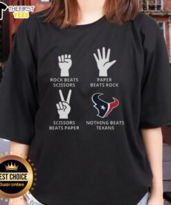 Houston Texans football logo on a stylish ladies tee, perfect for fans showcasing team spirit and comfort.
