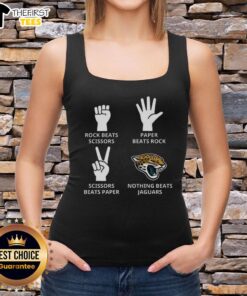 Alt Text: Jacksonville Jaguars football logo tank top, perfect for fans showcasing team spirit in style and comfort.