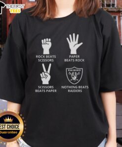 Alt Text: Stylish ladies tee featuring the Las Vegas Raiders football logo, perfect for fans showing team spirit.
