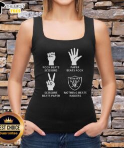 Stylish tank top featuring the Las Vegas Raiders football logo, perfect for fans showcasing team spirit.