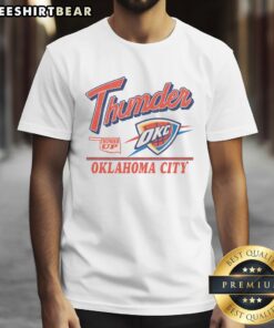Top Oklahoma City Thunder Fly By Vintage T-Shirt featuring retro design and team colors for fans and collectors.