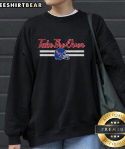 Top Ole Miss Rebels Football Take The Over helmet sweatshirt, showcasing team spirit and style for fans.