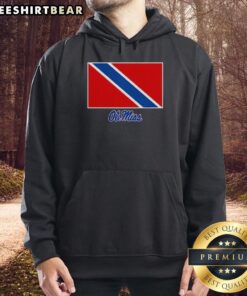 Alt Text: Top Ole Miss Rebels football hoodie featuring Trinidad and Tobago flag design for fans and supporters.