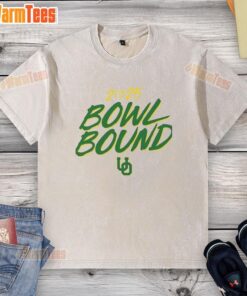 2025 Oregon Ducks bowl bound washed t-shirt showcasing team spirit and stylish fan gear for supporters.