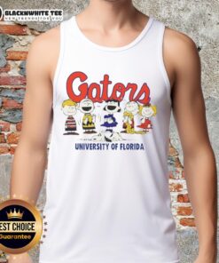 Top Peanuts X Florida Gators The Gang Tank Top featuring vibrant graphics and a sporty design for fans.