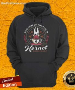 Top Pharloom Hornet Coffee Crest Hoodie featuring a stylish design, perfect for coffee lovers and casual wear enthusiasts.