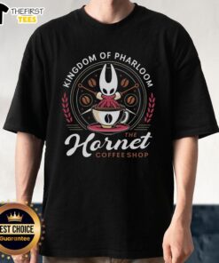 Top Pharloom Hornet Coffee Crest T-Shirt featuring a stylish design and vibrant colors for coffee enthusiasts.