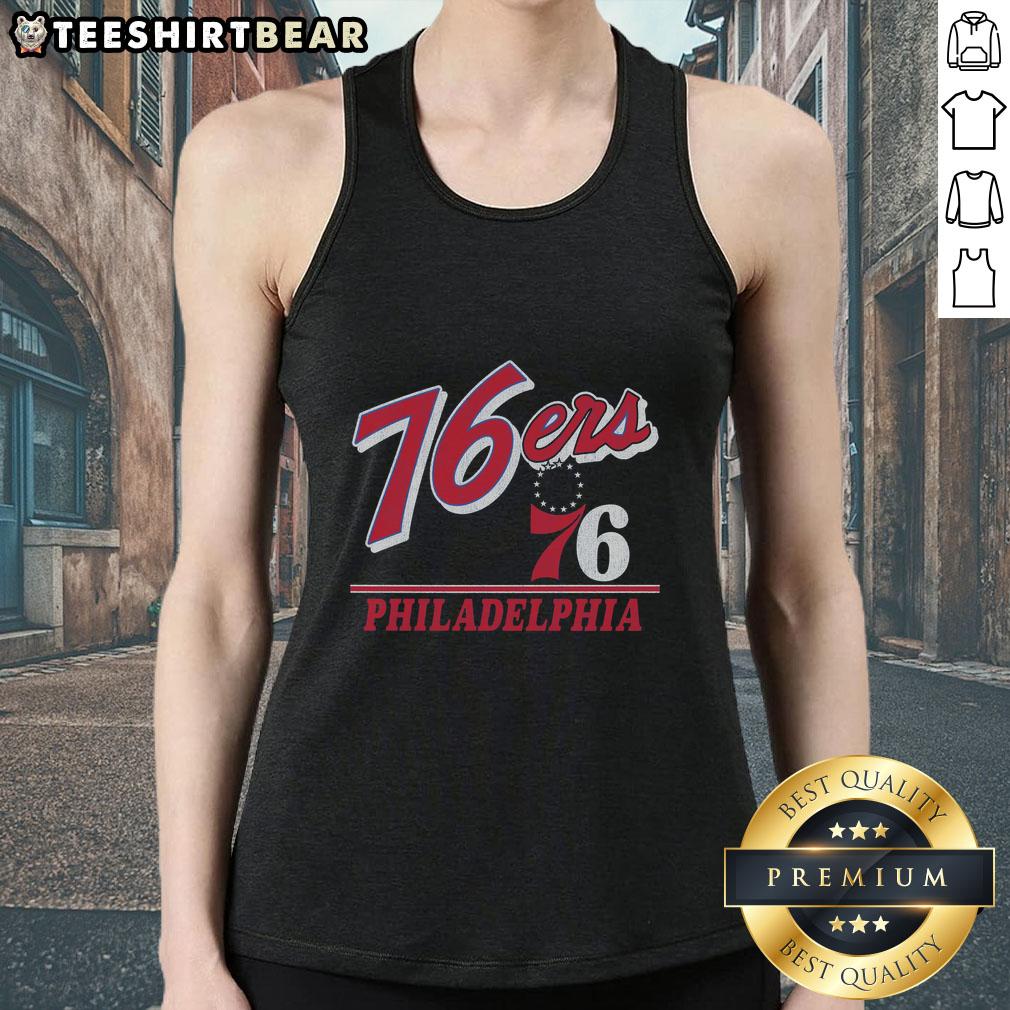 Top Philadelphia 76Ers Fly By Vintage Tank Top Vintage Philadelphia 76ers Fly By tank top featuring retro design, perfect for basketball fans and stylish summer wear.