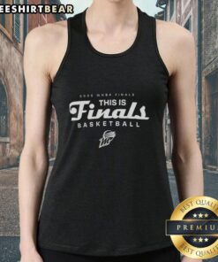 Top Phoenix Mercury 2025 WNBA Finals basketball tank top featuring team colors and logo, perfect for fans.