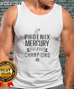 Top Phoenix Mercury WNBA Champions 2025 tank top featuring team colors and logo, perfect for fans and sports enthusiasts.