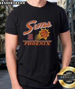 Vintage Phoenix Suns Fly By T-Shirt featuring classic logo design, perfect for fans and collectors of retro NBA apparel.