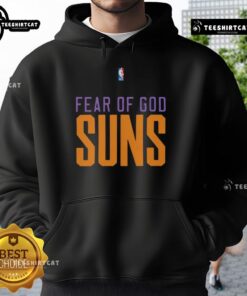 Top Phoenix Suns NBA Fear of God hoodie featuring team colors and logo, perfect for fans and stylish game-day wear.