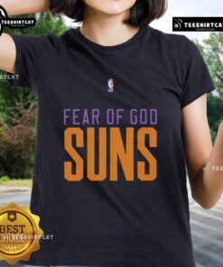 Top Phoenix Suns NBA Fear of God ladies tee featuring stylish design and team logo for women fans.