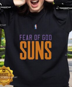Top Phoenix Suns NBA Fear of God sweatshirt featuring bold team logo and stylish design for fans and collectors.