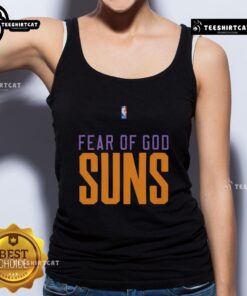 Top Phoenix Suns NBA Fear of God tank top featuring bold logo and stylish design for fans and collectors.