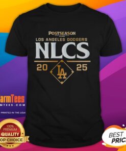 Top Postseason Los Angeles Dodgers NLCS 2025 T-Shirt featuring team colors and logo, perfect for fans celebrating the playoffs.