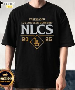 Top Postseason Los Angeles Dodgers NLCS 2025 T-shirt featuring team colors and logo, perfect for fans celebrating the playoffs.