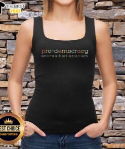 Top Pro Democracy Anti-Authoritarianism Tank Top featuring bold graphics promoting democratic values and freedom.