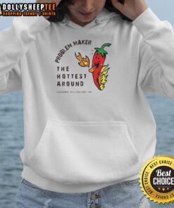 Stylish 'Top Problem Maker' hoodie in vibrant colors, perfect for staying trendy and warm this season.