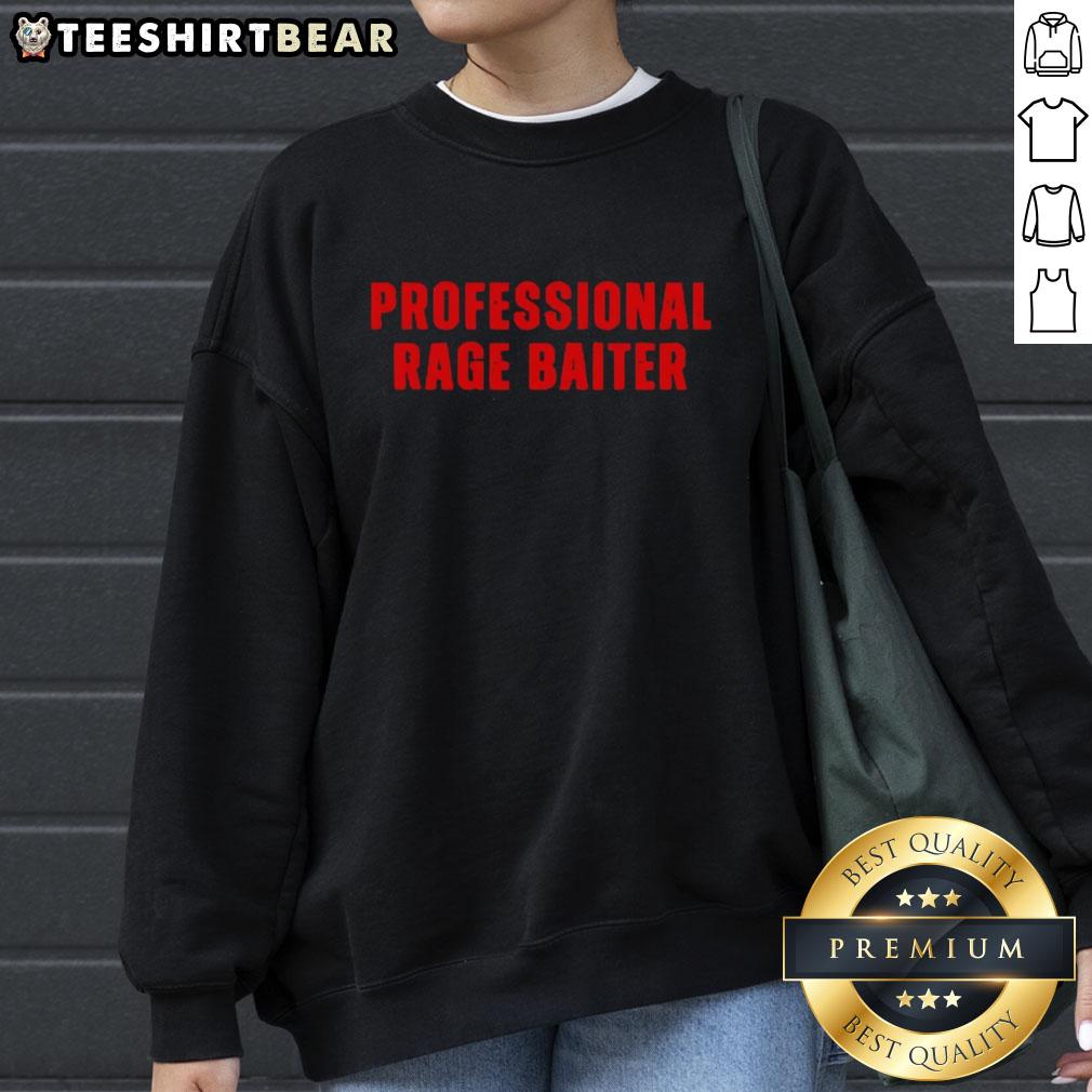 Top Professional Rage Baiter Sweatshirt Top Professional Rage Baiter Sweatshirt in black, featuring bold graphics and a comfortable fit for casual wear.