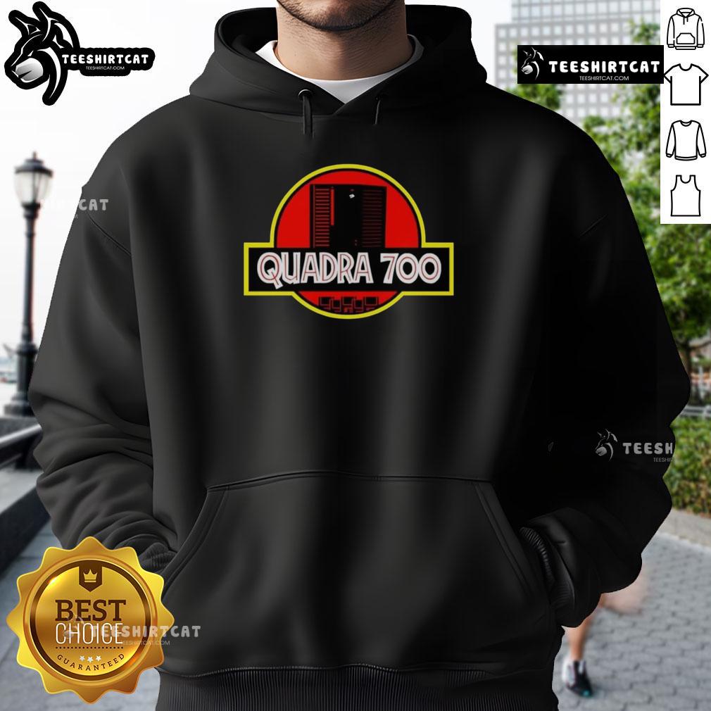 Top Quadra 700 X Jurassic Park Hoodie Top Quadra 700 X Jurassic Park hoodie featuring vibrant dinosaur graphics and a cozy design for fans of the classic film.