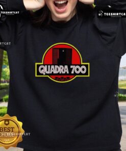 Top Quadra 700 X Jurassic Park sweatshirt featuring vibrant dinosaur graphics and comfortable fit for fans of the franchise.