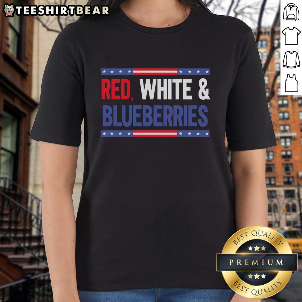 Top Red White & Blueberries Ladies Tee Top red and white blueberries ladies tee showcasing a stylish design perfect for casual wear and berry lovers.