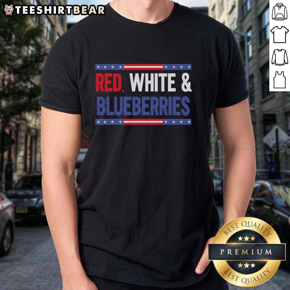 Top Red White & Blueberries T Shirt Stylish Top Red White & Blueberries T-Shirt featuring a vibrant design, perfect for summer celebrations and patriotic events.