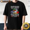 Top Retired But Forever A Teacher At Heart Seattle Seahawks Football T-Shirt in blue with vibrant team logo design.