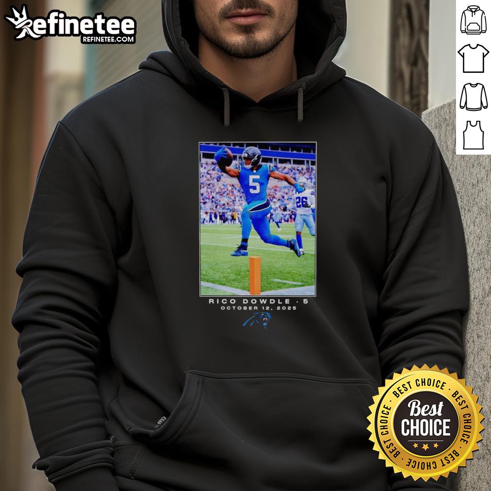 top-rico-dowdle-carolina-panthers-nfl-flash-features-week-6-hoodie Alt Text: Top Rico Dowdle Carolina Panthers NFL Flash Features Week 6 Hoodie in black with team logo and stylish design.