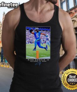 Stylish Top Rico Dowdle Carolina Panthers NFL Flash Features tank top for Week 6, showcasing team pride and modern design.