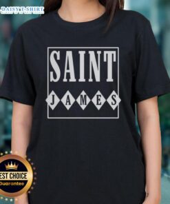 Top Saint James logo on a stylish ladies tee, perfect for casual wear and showcasing French fashion.