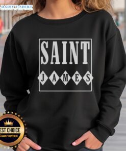 Top Saint James logo sweatshirt featuring a stylish design in soft fabric, perfect for casual wear.