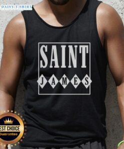 Top Saint James logo tank top featuring a stylish design, perfect for casual summer wear and showcasing brand elegance.