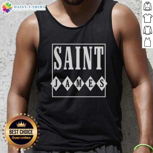 Top Saint James logo tank top featuring a stylish design, perfect for casual summer wear and showcasing brand elegance.