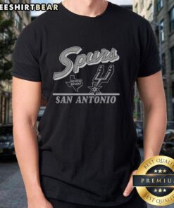 Vintage San Antonio Spurs Fly By T-Shirt featuring classic team logo and design, perfect for basketball fans.