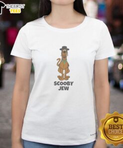 Top Scooby-Doo Scooby Jew cartoon ladies tee featuring a fun graphic design for fans of the classic show.