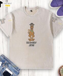 Top Scooby Doo Scooby Jew cartoon washed t-shirt featuring vibrant graphics of Scooby and the gang for fans.