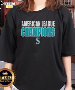 Top Seattle Mariners 2025 ALCS American League Champions logo on a stylish ladies tee, perfect for fans.