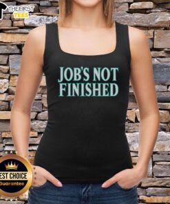 Alt Text: Top Seattle Mariners Jobs Not Finished tank top featuring team colors and logo, perfect for fans and job seekers.