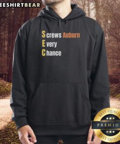 Auburn Tigers hoodie featuring top-sec screws design, perfect for fans showcasing team spirit and style.