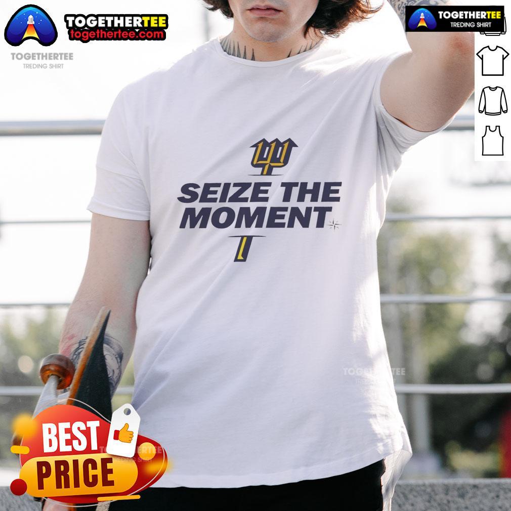 Top Seize The Moment Trident Seattle Mariners T Shirt Top Seize The Moment Trident Seattle Mariners T-Shirt featuring vibrant team colors and logo, perfect for fans.