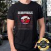 Alt Text: Top Semifinals Indiana Fever 2025 Playoffs logo T-shirt featuring vibrant team colors and bold graphics.