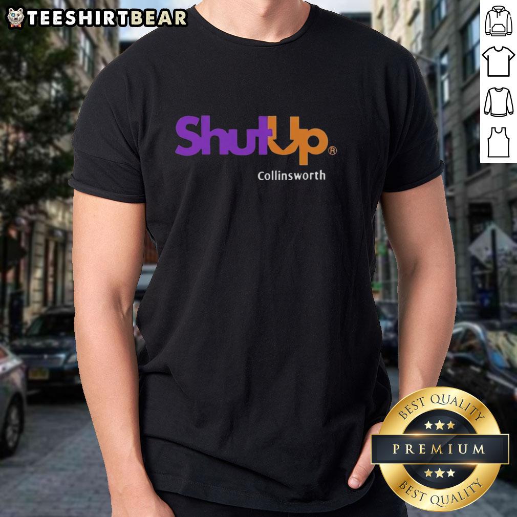 Top Shut Up Collinsworth Logo T Shirt Top Shut Up Collinsworth Logo T-Shirt featuring a bold graphic design for sports fans and football enthusiasts.